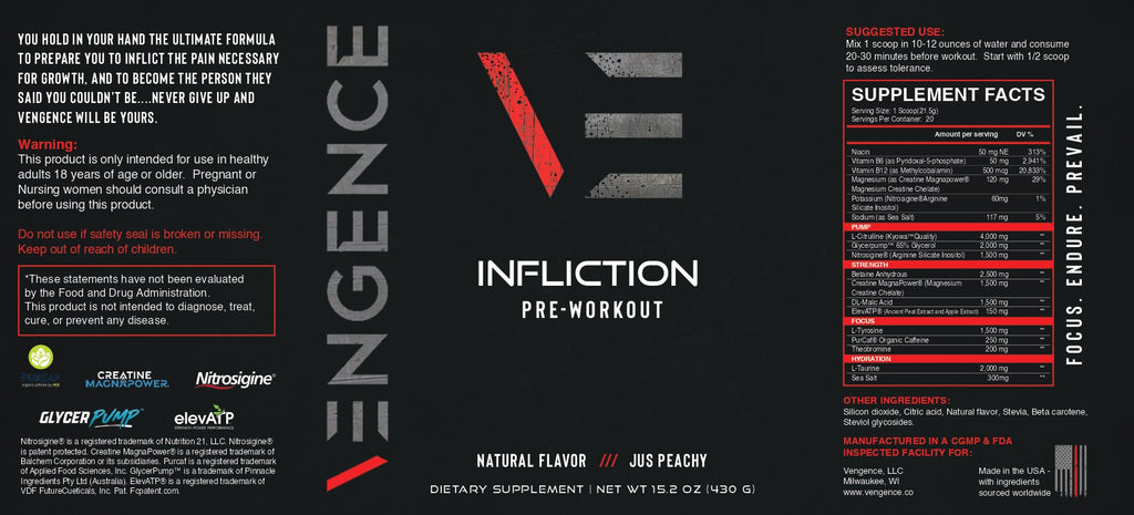 INFLICTION PRE-WORKOUT – VENGENCE lifestyle