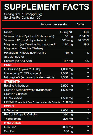 INFLICTION PRE-WORKOUT